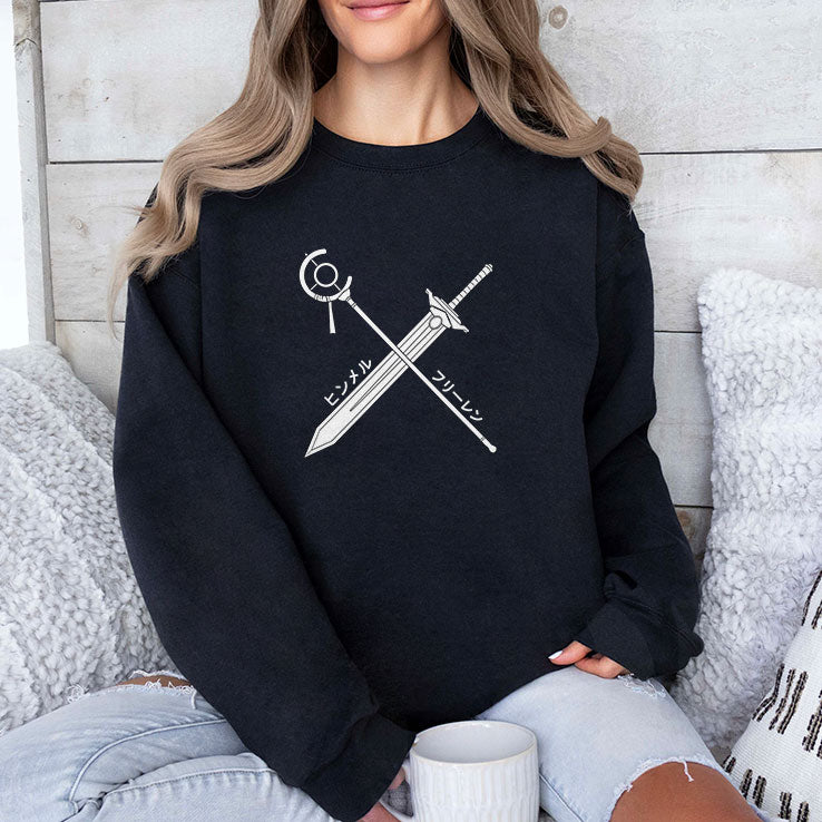 Himmel x Frieren Sword And Staff T Shirt