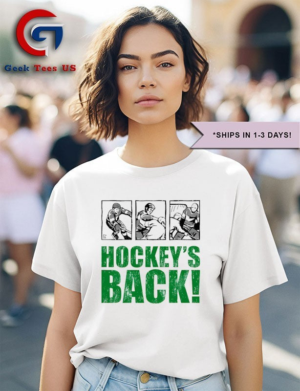 Hockey’s back NHL comic shirt Unisex , , , Long Sleeve Tee