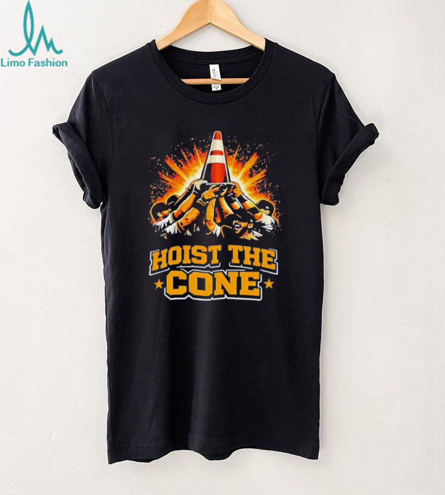 Hoist The Cone Funny Sports Fans Celebration Victory T Shirt