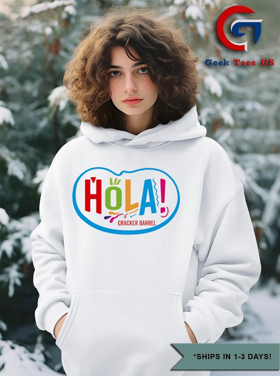 Hola Cracker Barrel logo shirt Unisex , , , Long Sleeve Tee