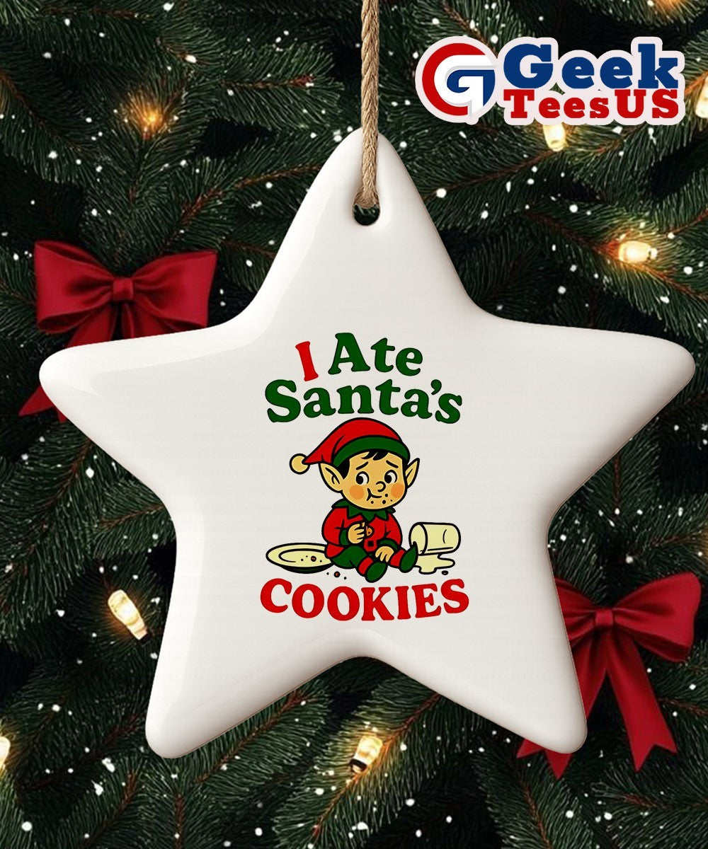 I Ate Santa’s Cookies Christmas Ornament Unisex , , , Long Sleeve Tee