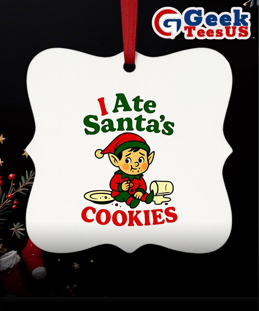 I Ate Santa’s Cookies Christmas Ornament Unisex , , , Long Sleeve Tee