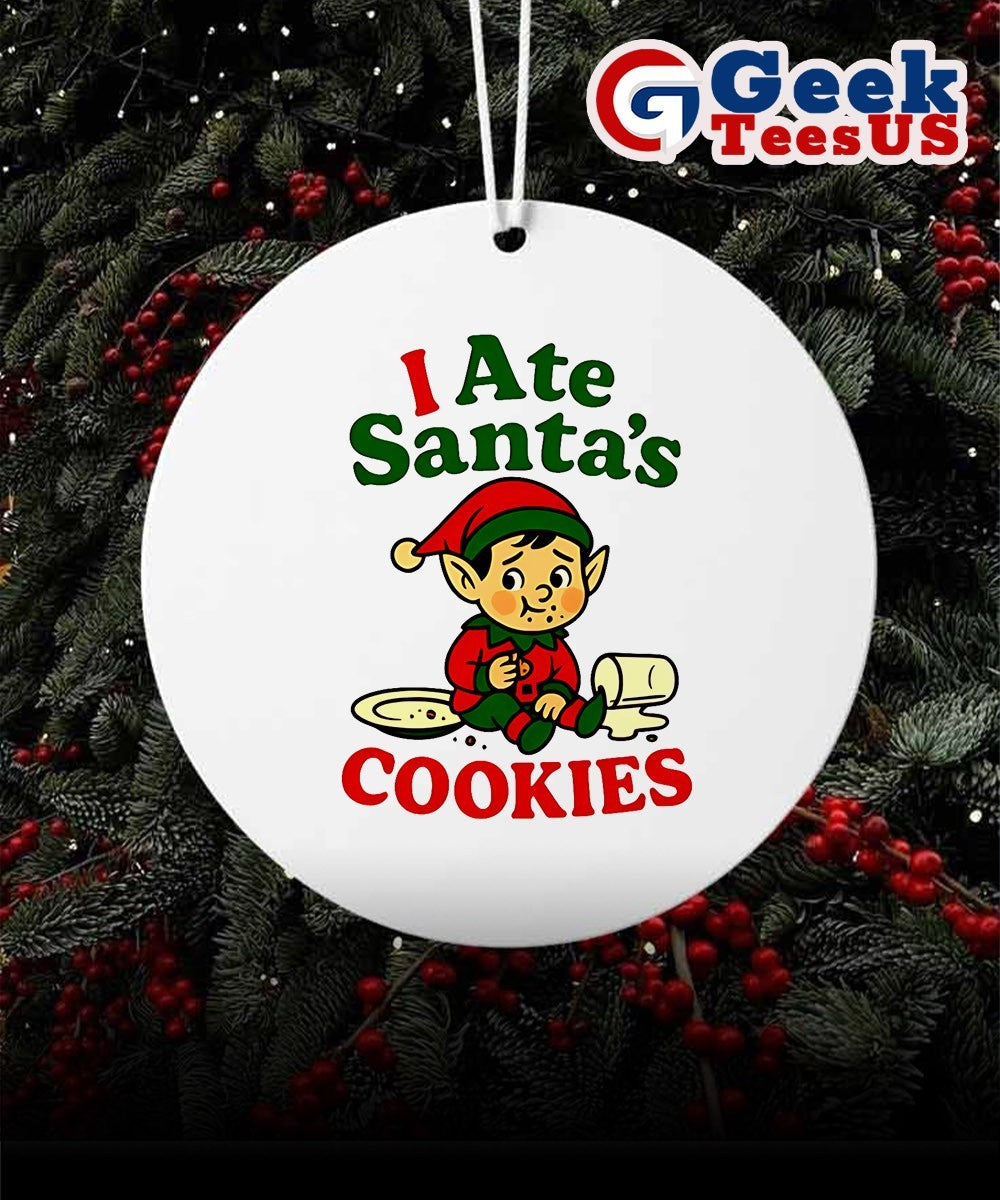 I Ate Santa’s Cookies Christmas Ornament Unisex , , , Long Sleeve Tee