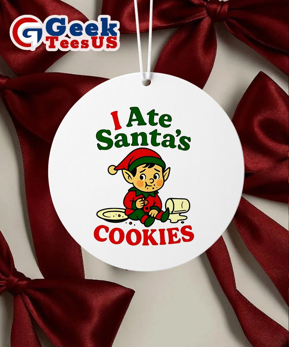 I Ate Santa’s Cookies Christmas Ornament Unisex , , , Long Sleeve Tee