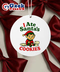 I Ate Santa’s Cookies Christmas Ornament Unisex , , , Long Sleeve Tee