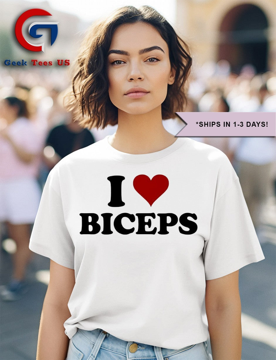 I heart biceps shirt Unisex , , , Long Sleeve Tee
