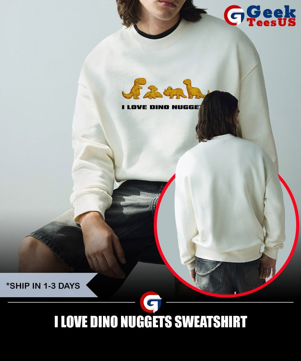 I love dino nuggets shirt Unisex , , , Long Sleeve Tee
