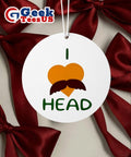 I love head Ornament Unisex , , , Long Sleeve Tee