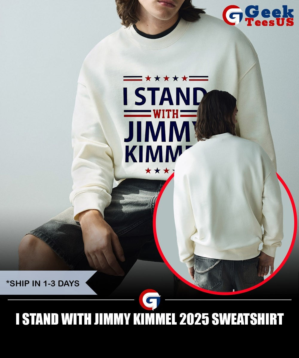 I stand with Jimmy Kimmel 2025 shirt Unisex , , , Long Sleeve Tee