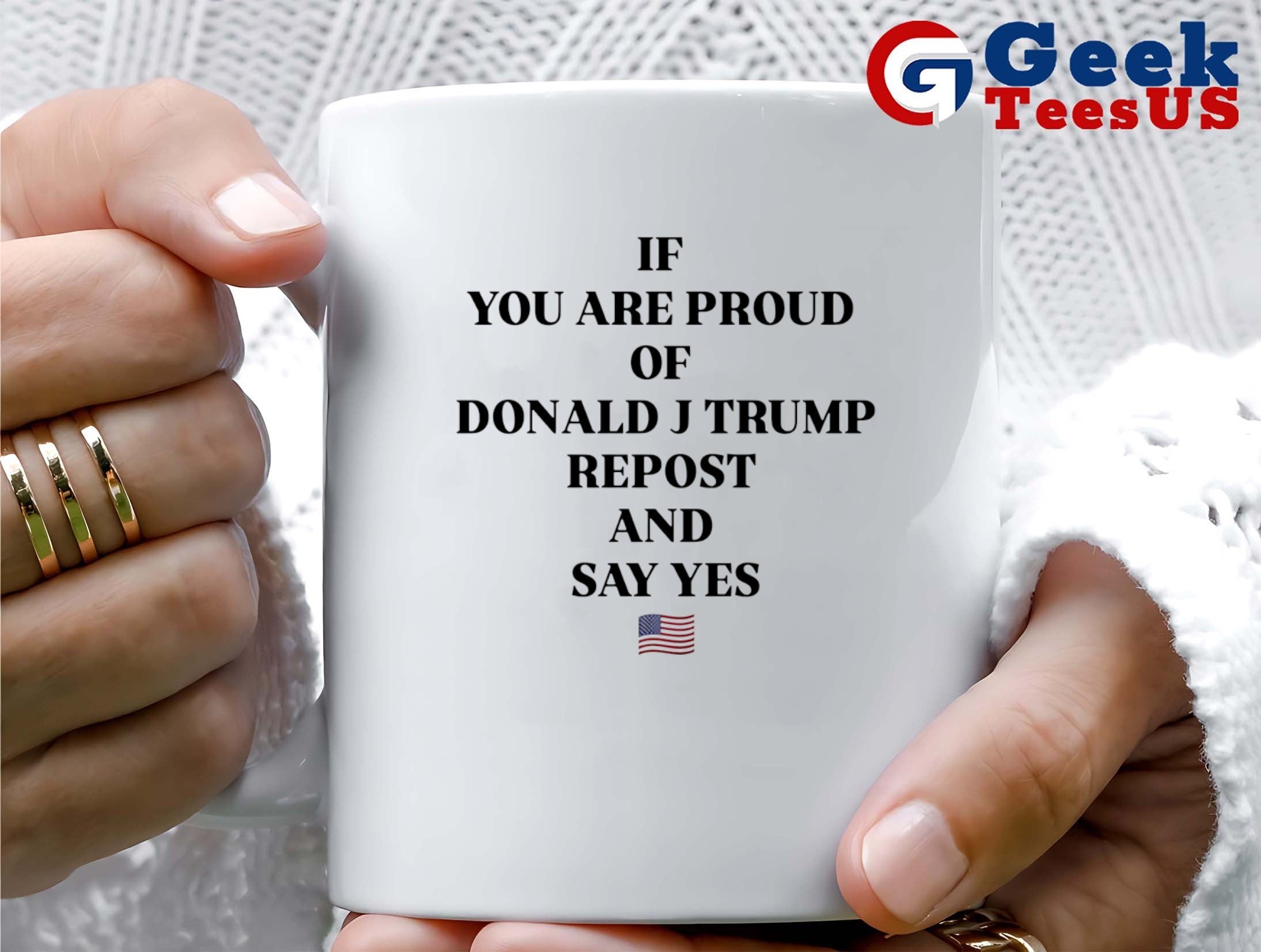 If you are proud of Donald J Trump repost and say yes USA flag shirt Unisex , , , Long Sleeve Tee