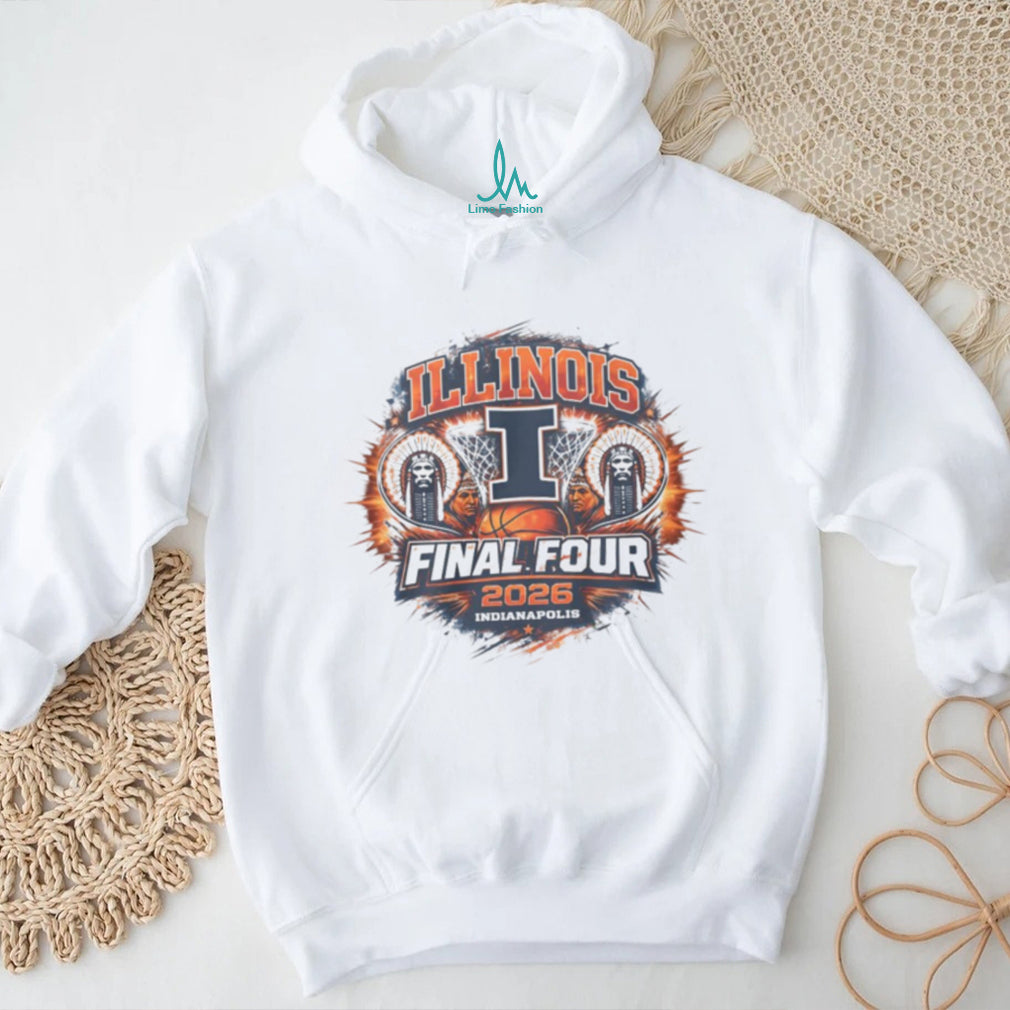 Illinois Fighting Illini Final Four 2026 Indianapolis Basketball T Shirt