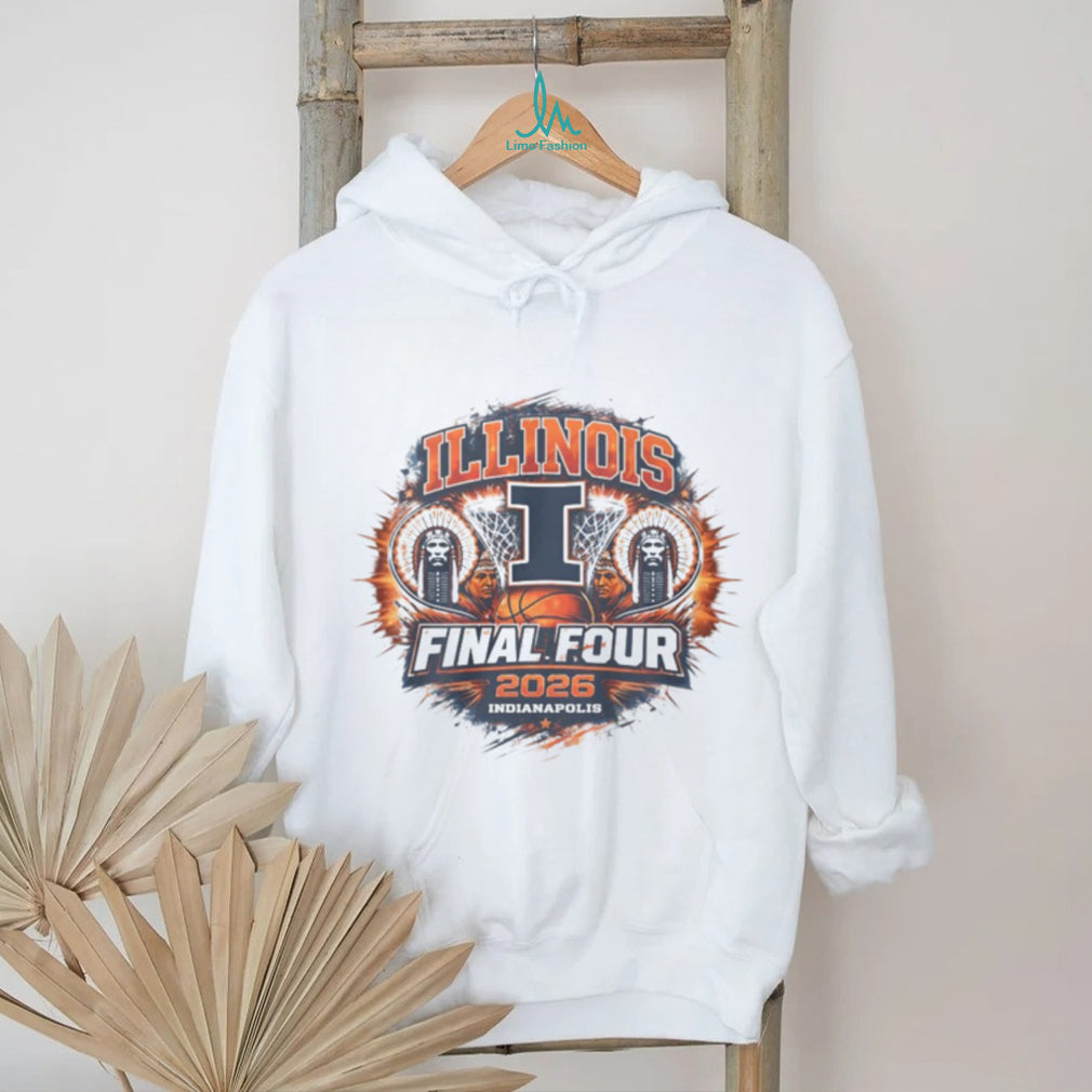 Illinois Fighting Illini Final Four 2026 Indianapolis Basketball T Shirt