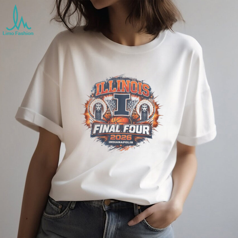 Illinois Fighting Illini Final Four 2026 Indianapolis Basketball T Shirt