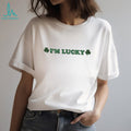I’m Lucky Shamrock St. Patrick’s Day Clover White T Shirt