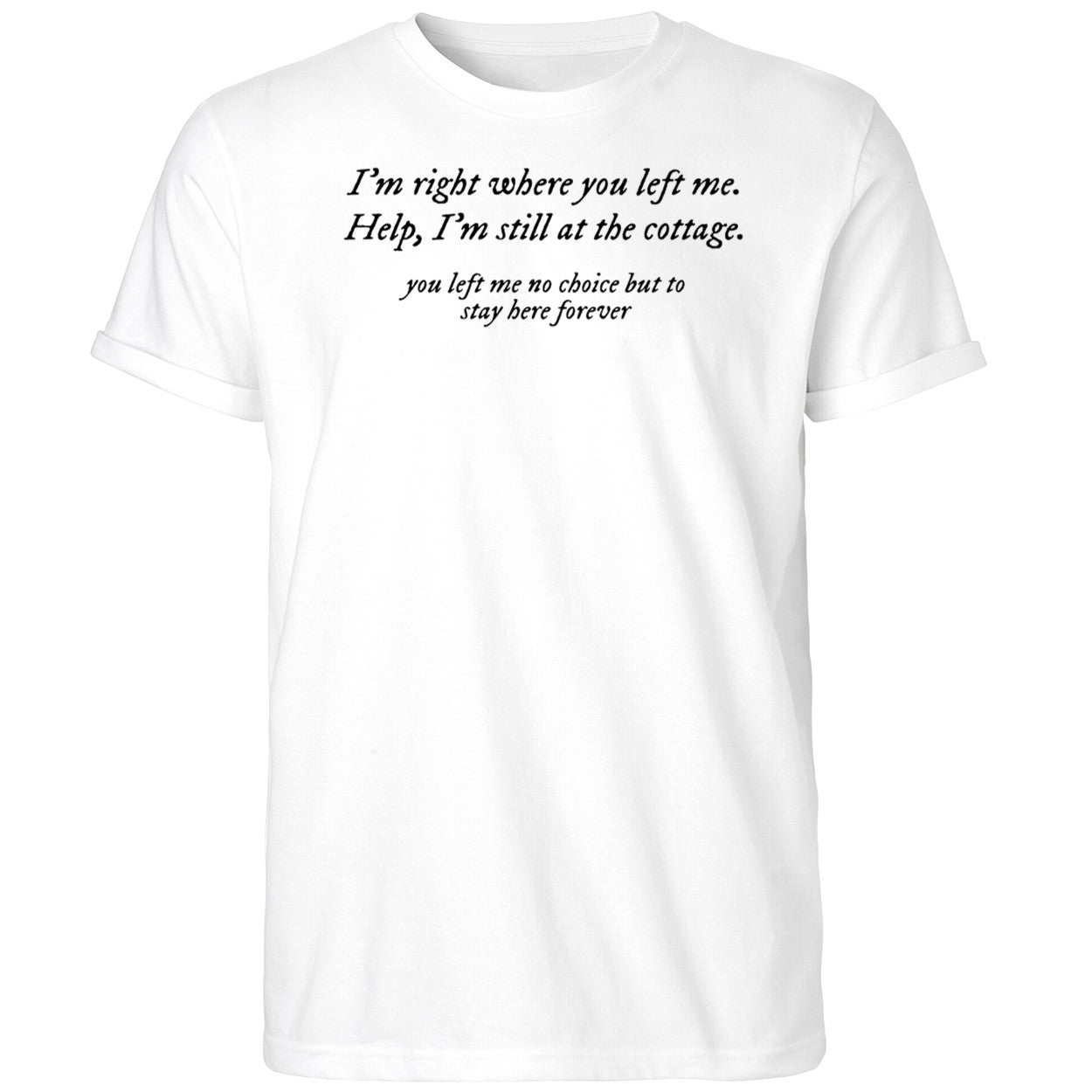I’m Right Where You Left Me Help I’m Still At The Cottage Shirt