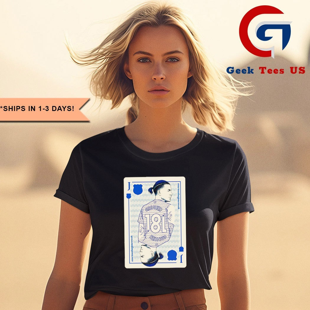 Jack Grealish Everton FC playing card shirt Unisex , , , Long Sleeve Tee