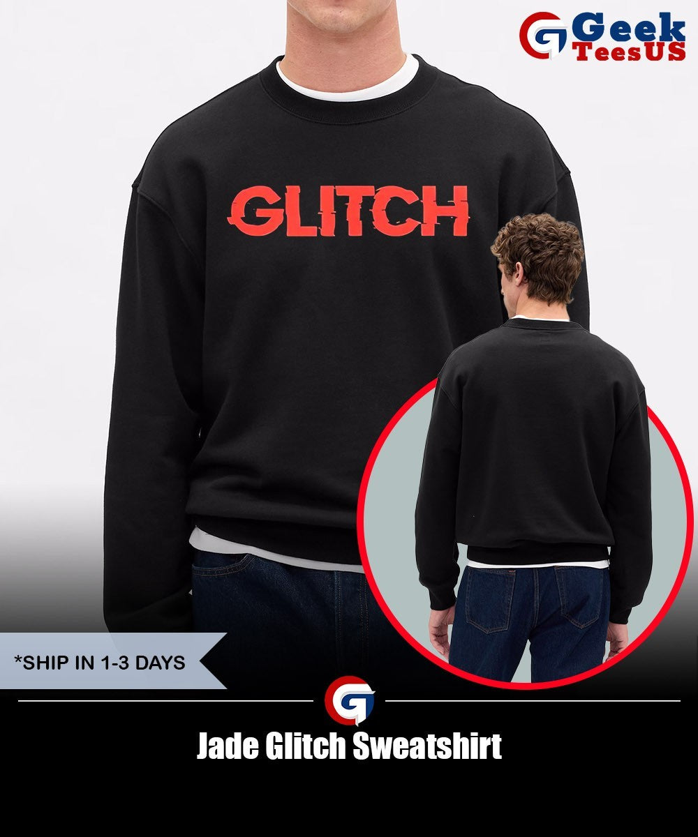 Jade Glitch shirt Unisex , , , Long Sleeve Tee
