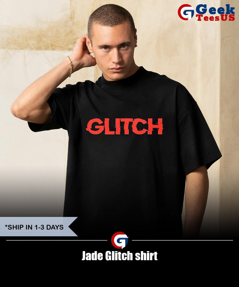 Jade Glitch shirt Unisex , , , Long Sleeve Tee