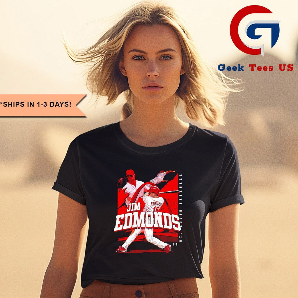 Jim Edmonds player St. Louis Cardinals baseball player name shirt Unisex , , , Long Sleeve Tee