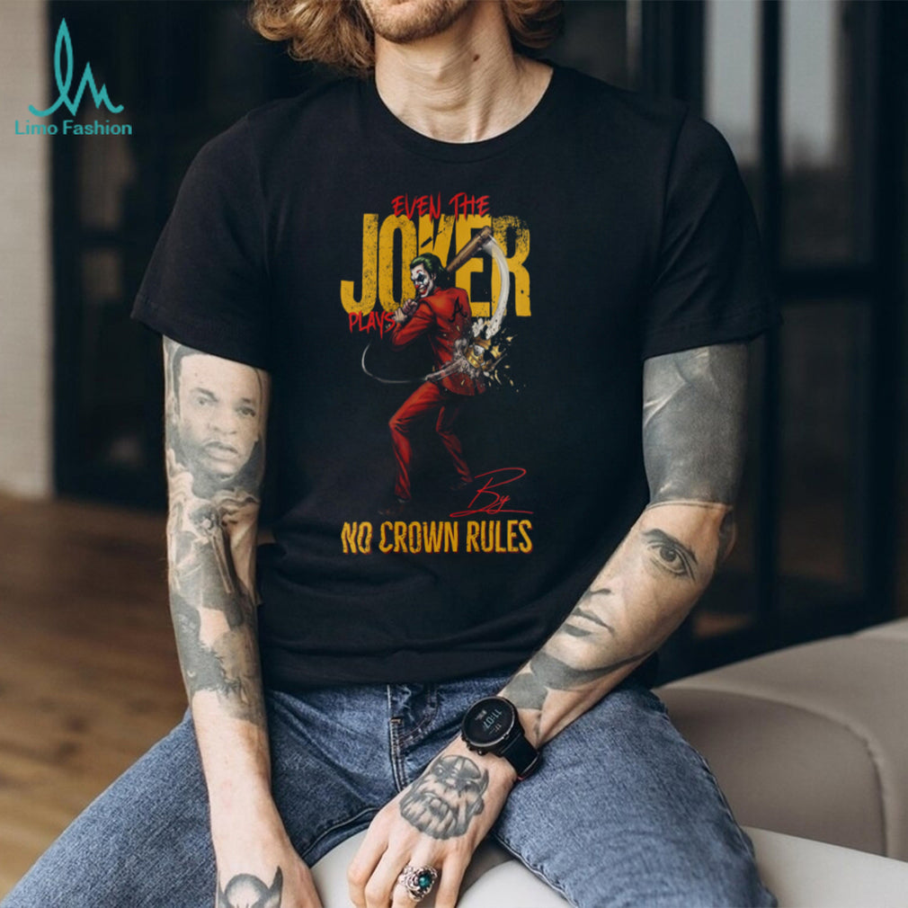 Joker No Crown Rules Atlanta Braves Baseball Jersey T Shirt