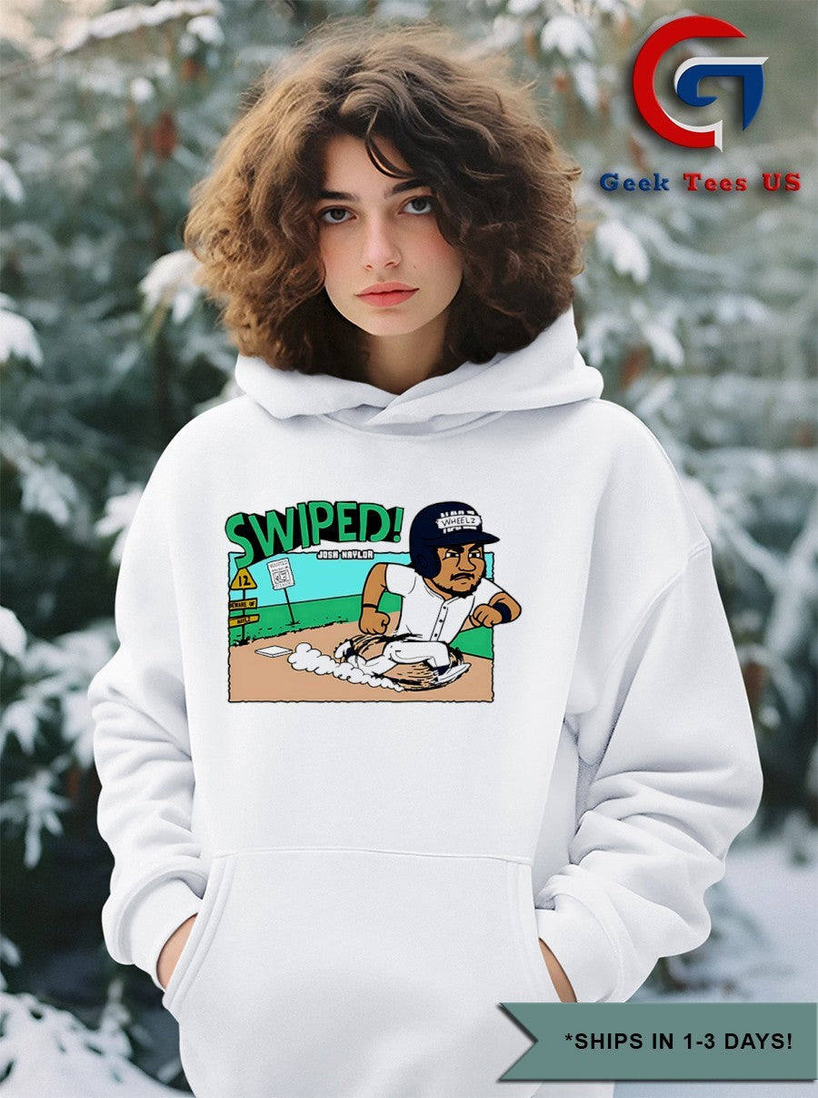Josh Naylor Swiped Seattle Mariners MLB cartoon shirt Unisex , , , Long Sleeve Tee