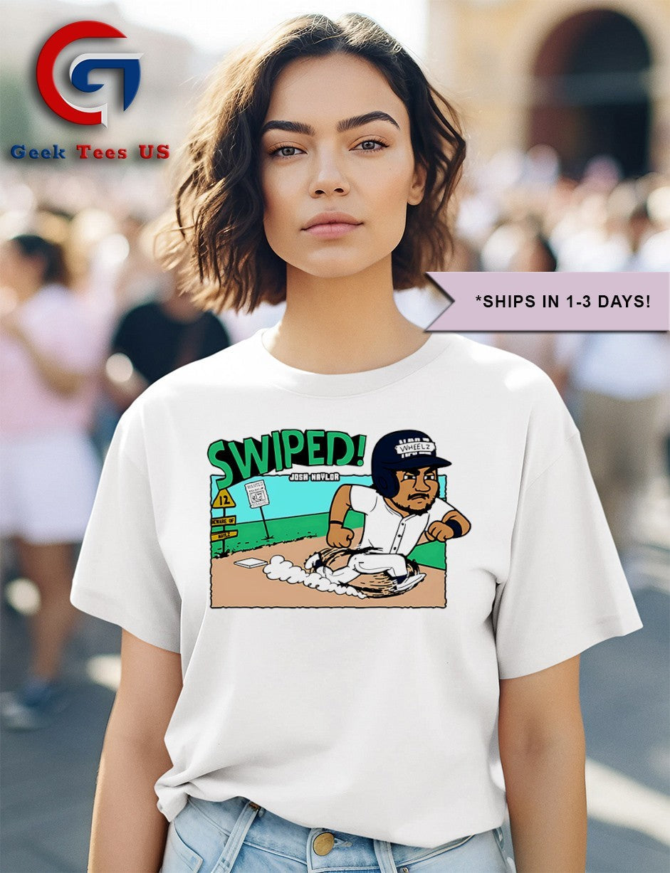 Josh Naylor Swiped Seattle Mariners MLB cartoon shirt Unisex , , , Long Sleeve Tee