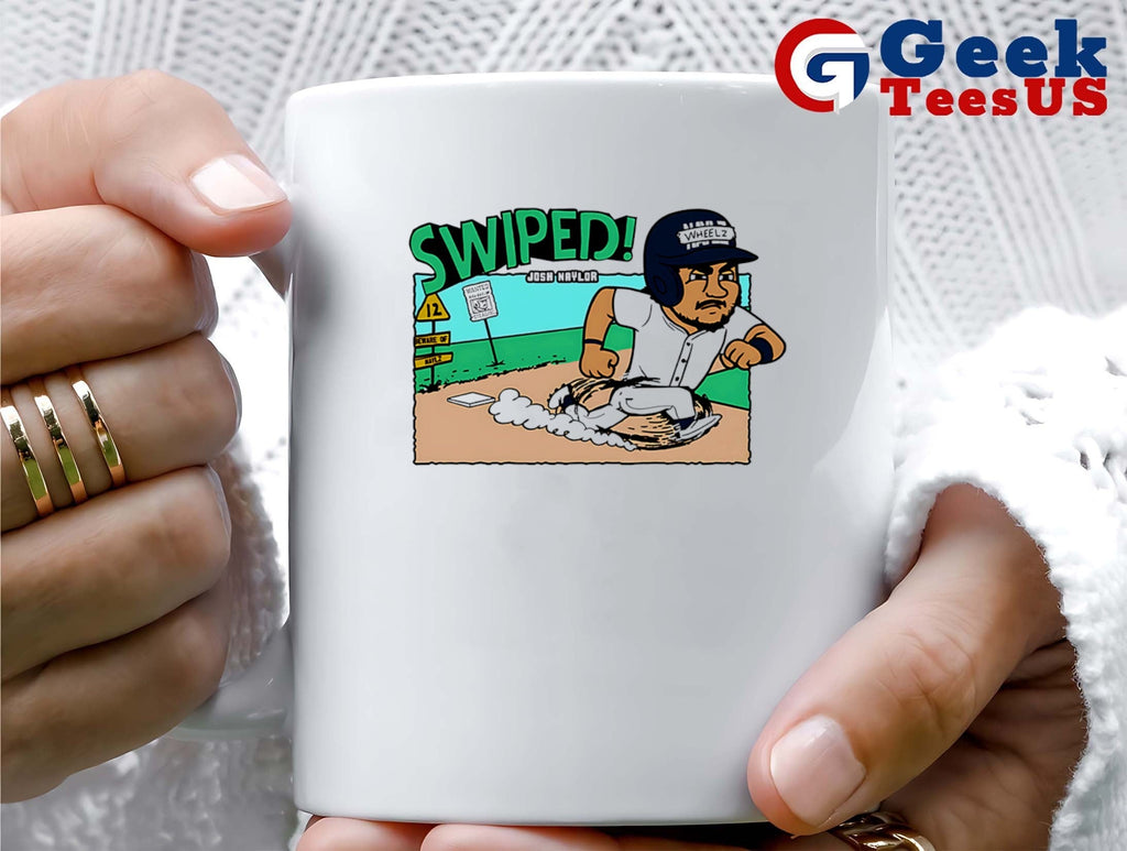 Josh Naylor Swiped Seattle Mariners MLB cartoon shirt Unisex , , , Long Sleeve Tee