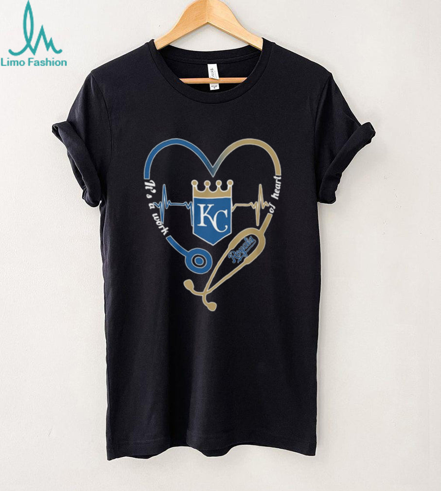 Kansas City Royals Fan Nurse Life Stethoscope Heart T Shirt