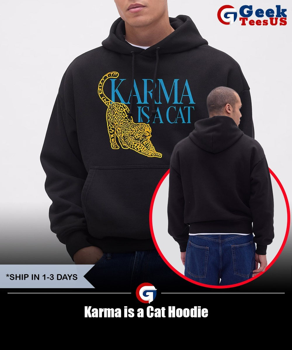 Karma is a Cat Unisex , , , Long Sleeve Tee