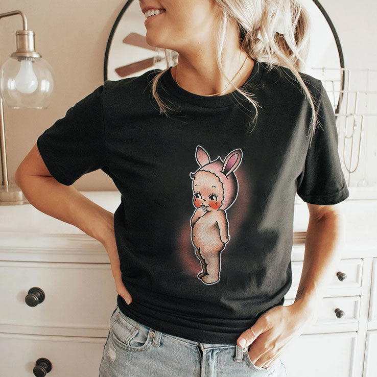 Kewpie Baby Bunny Rabbit T Shirt