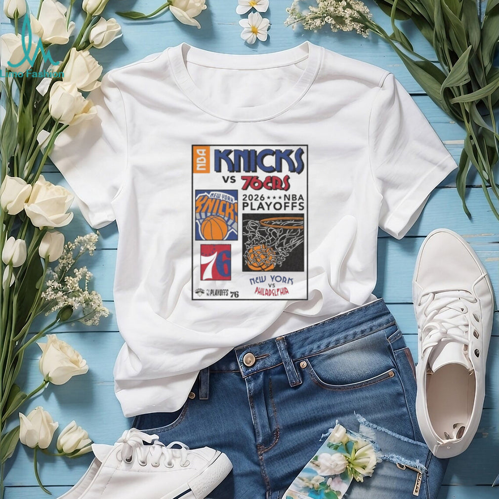 Knicks vs 76ers 2026 NBA Playoffs Matchup Graphic T Shirt