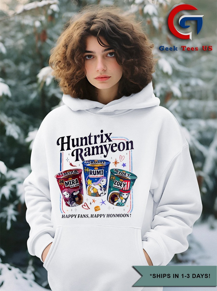 Kpop Demon Hunter Huntrix Ramyeon shirt Unisex , , , Long Sleeve Tee