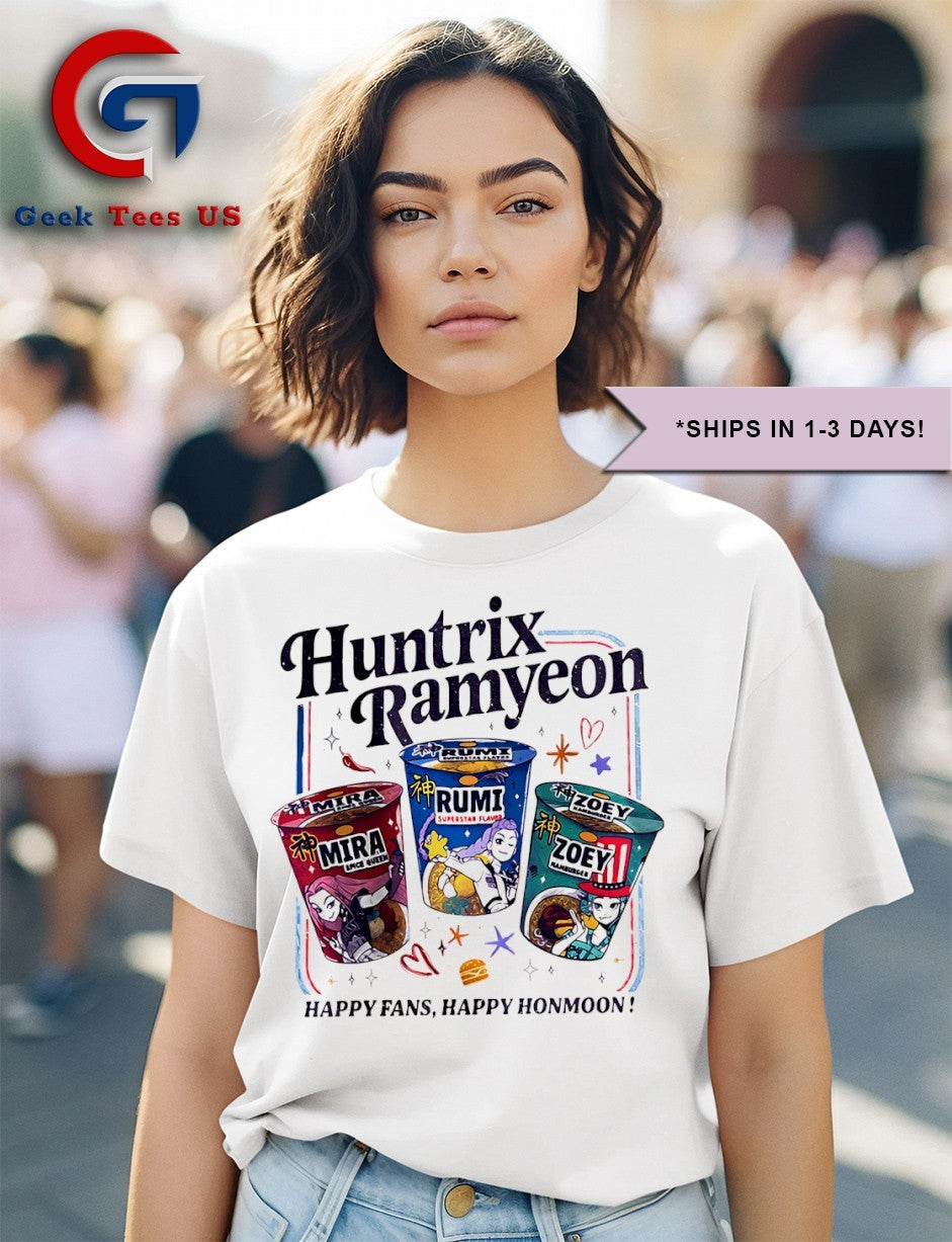 Kpop Demon Hunter Huntrix Ramyeon shirt Unisex , , , Long Sleeve Tee