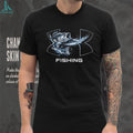 Large Mouth Bass Fishing Graphic T Shirt Under Armour Style Logo