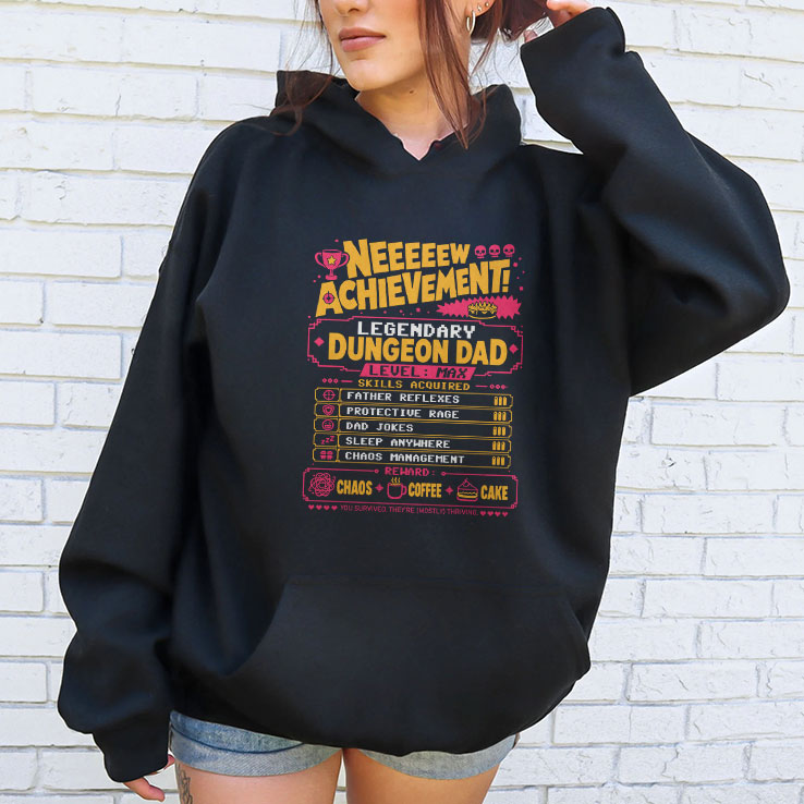 Legendary Dungeon Dad New Achievement Father’s Day Shirt