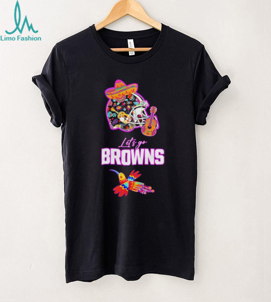 Let’s Go Browns Hispanic Heritage Fiesta Hummingbird Mexican Folk shirt
