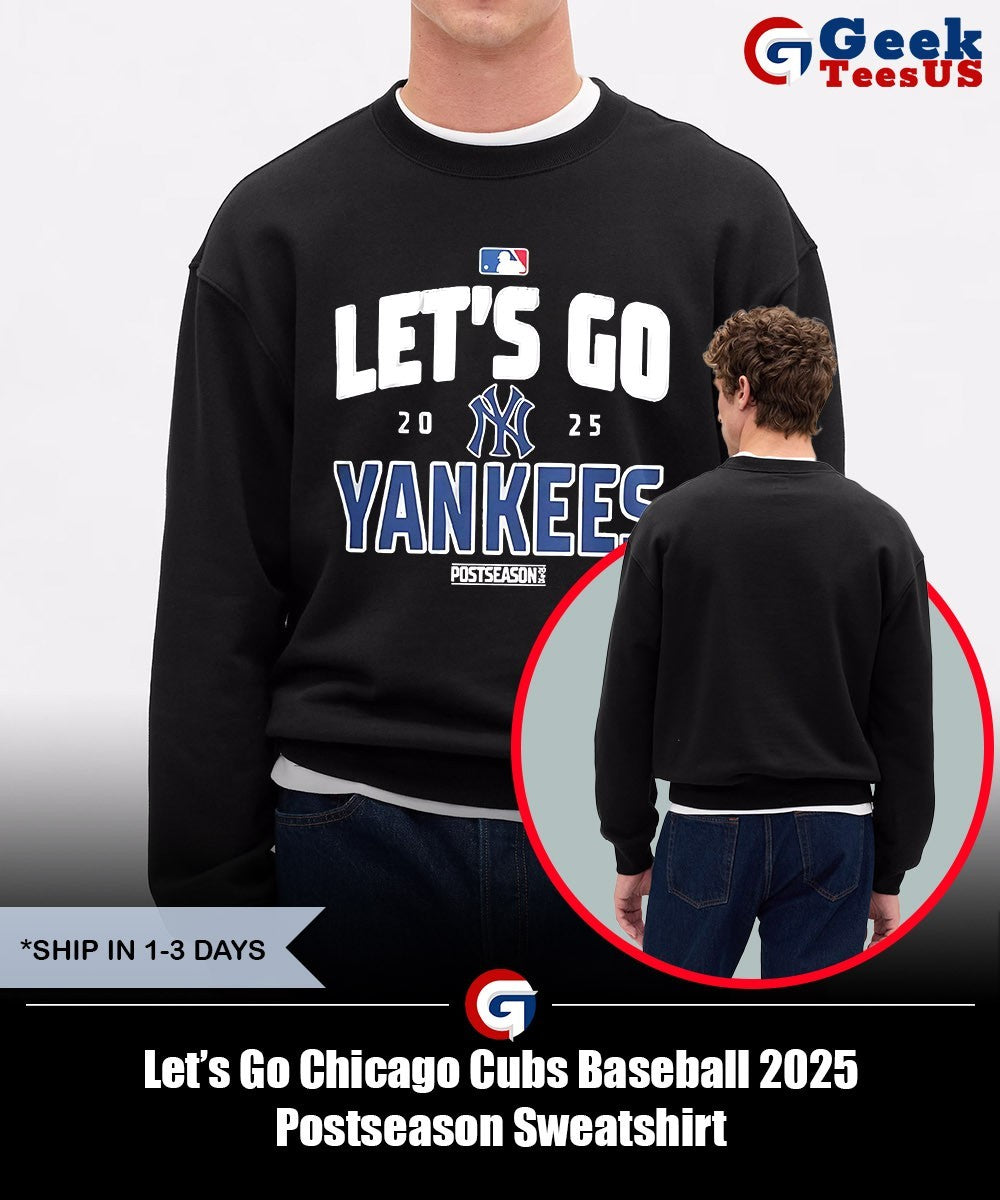 Let’s Go Chicago Cubs Baseball 2025 Postseason shirt Unisex , , , Long Sleeve Tee