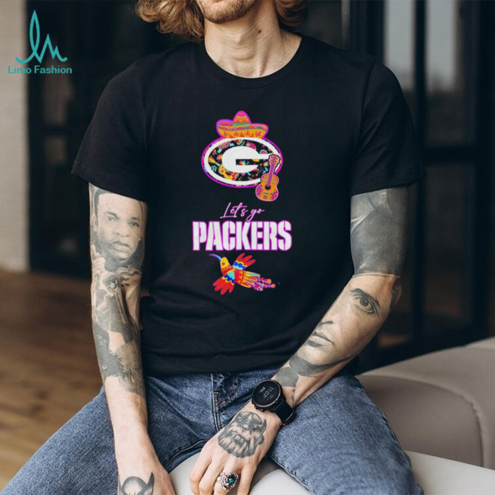 Let’s Go Green Bay Packers Hispanic Heritage Fiesta Mexican Folk shirt