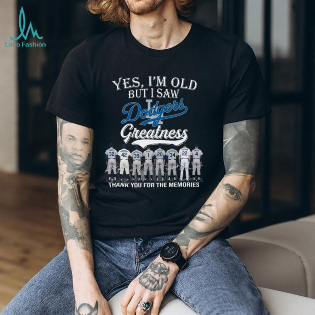 Los Angeles Dodgers Baseball Legends Hall Of Fame Vintage Retro Style Men Fans Shirt