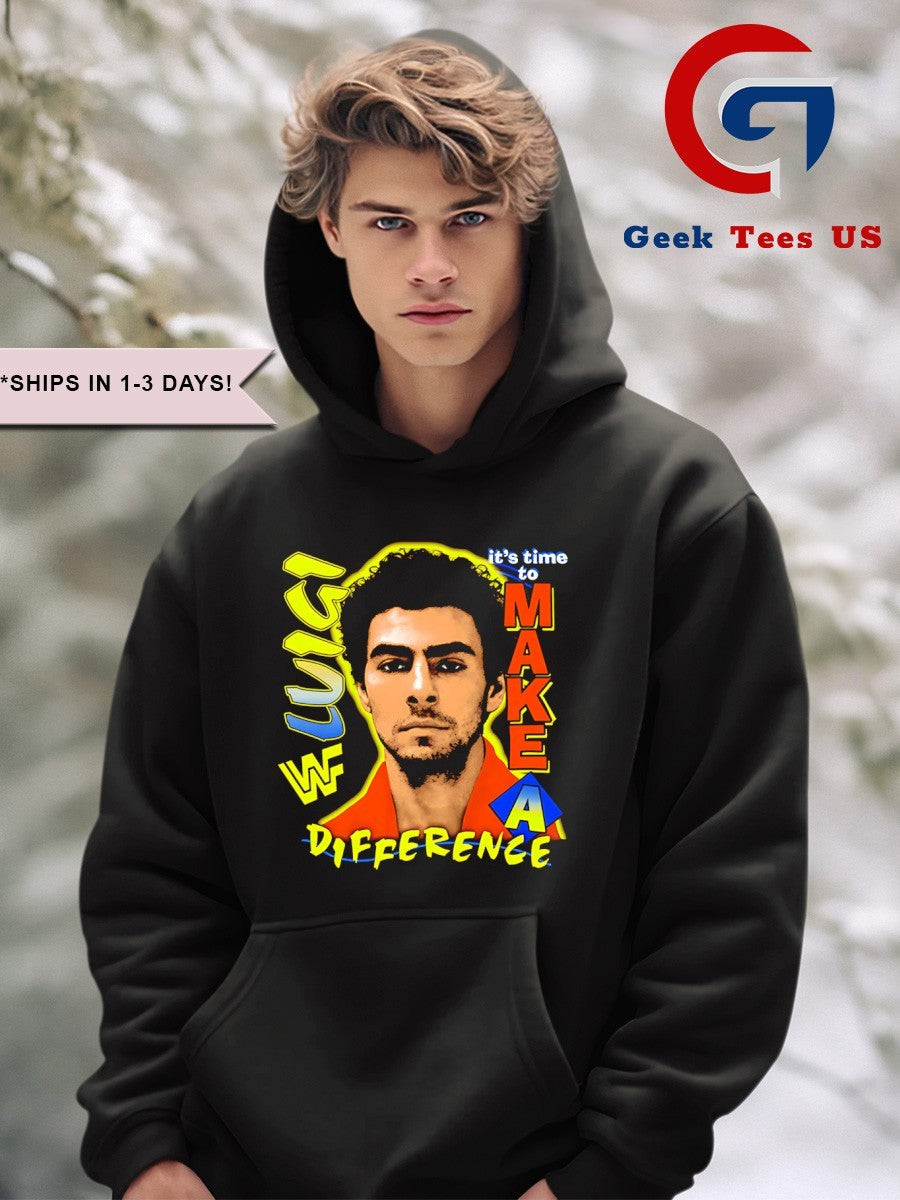 Luigi Mangione it’s time make a difference shirt Unisex , , , Long Sleeve Tee