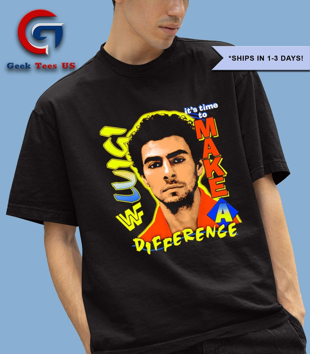 Luigi Mangione it’s time make a difference shirt Unisex , , , Long Sleeve Tee