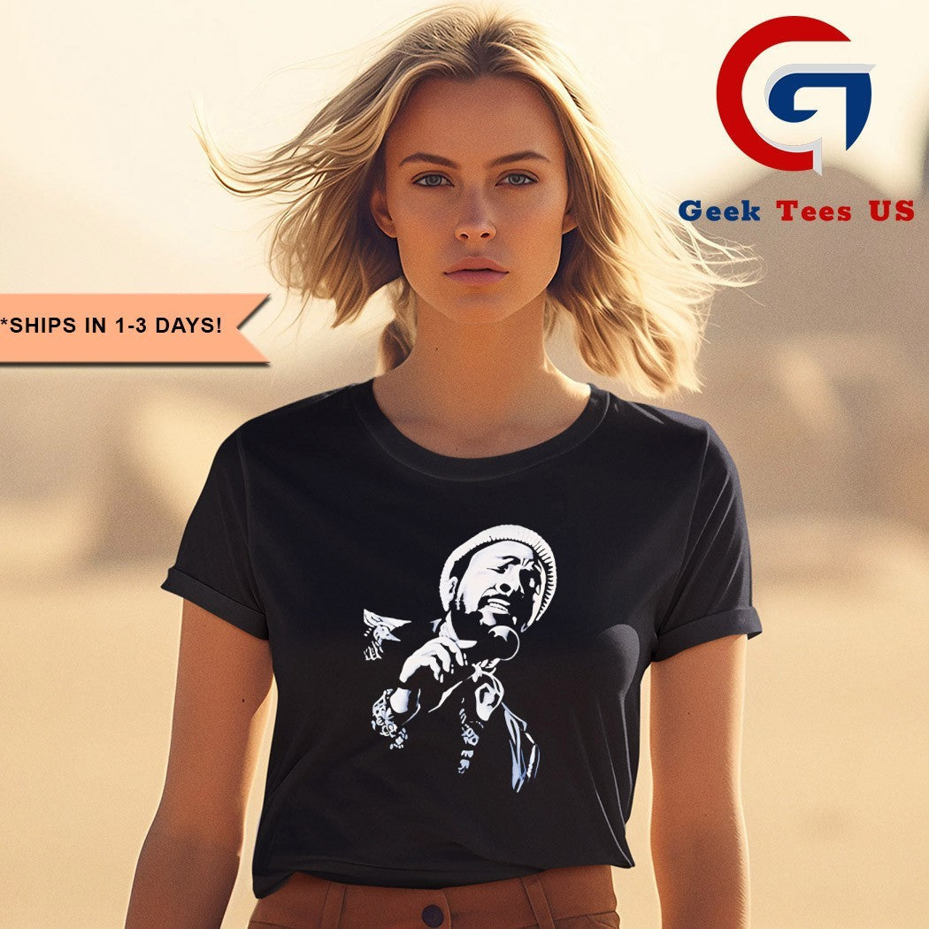 Marvin Gaye Rap portrait shirt Unisex , , , Long Sleeve Tee