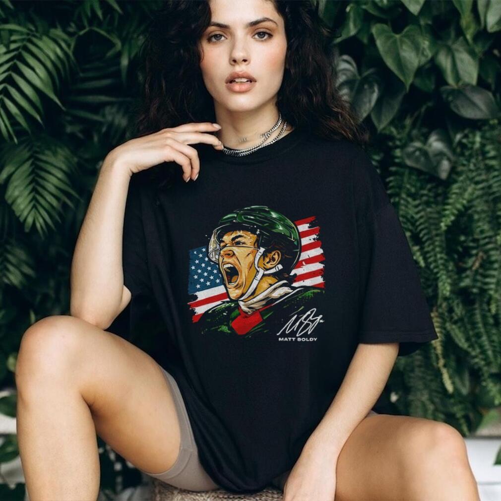 Matt Boldy Minnesota Wild USA Hockey Olympics 2026 Signature T Shirt