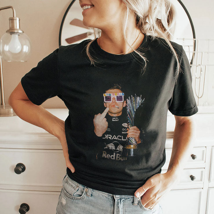 Max Verstappen Middle Finger T Shirt
