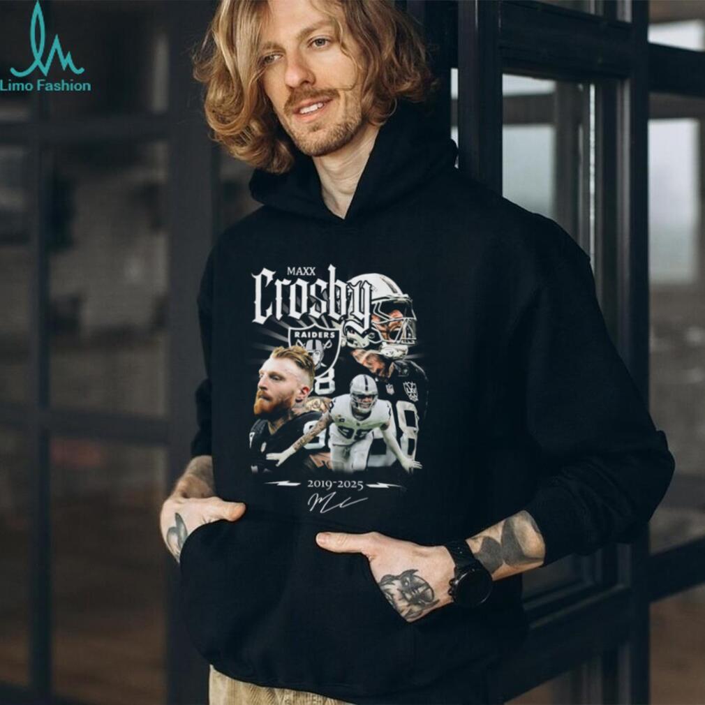 Maxx Crosby Raiders Tribute 2019 2025 Memories Signature T Shirt