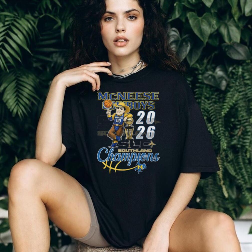 McNeese Cowboys 2026 SLC Southland Champions Basketball T Shirt