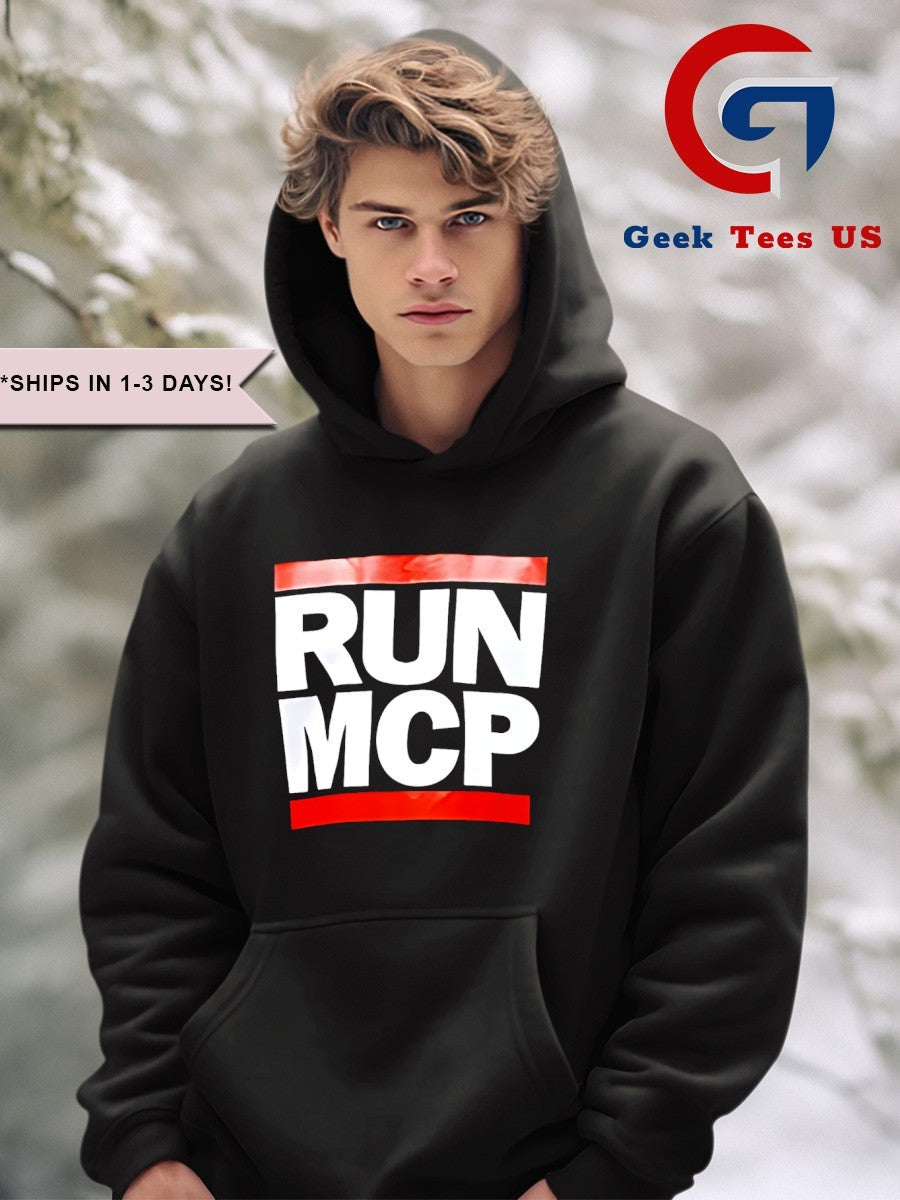 Michael Grinich wearing Run MCP shirt Unisex , , , Long Sleeve Tee