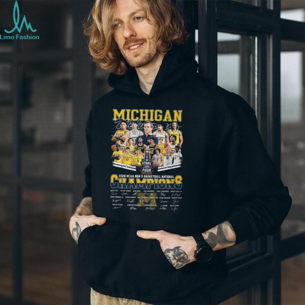 Michigan Wolverines 2026 NCAA Men’s Basketball National Champions Signatures T Shirt