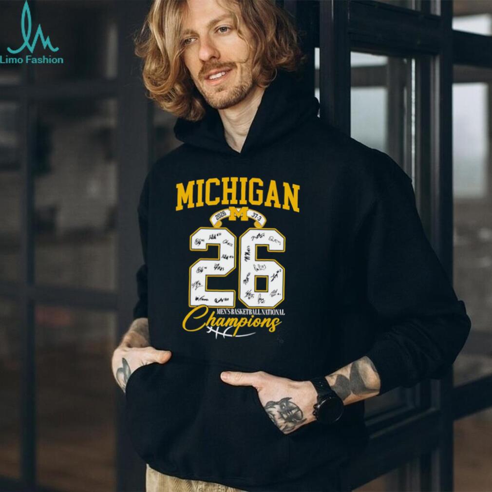 Michigan Wolverines 2026 National Champions Number 26 Signature Series T Shirt