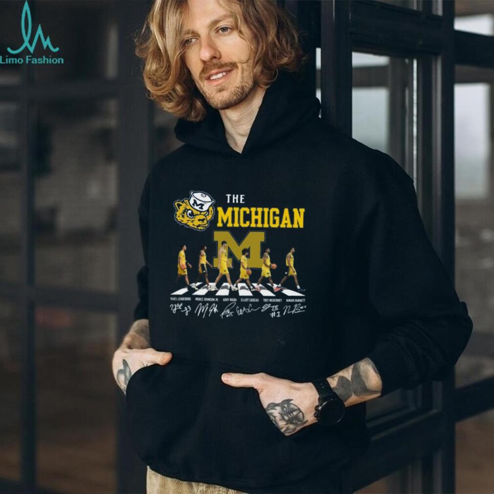Michigan Wolverines Basketball Abbey Road Signature T Shirt